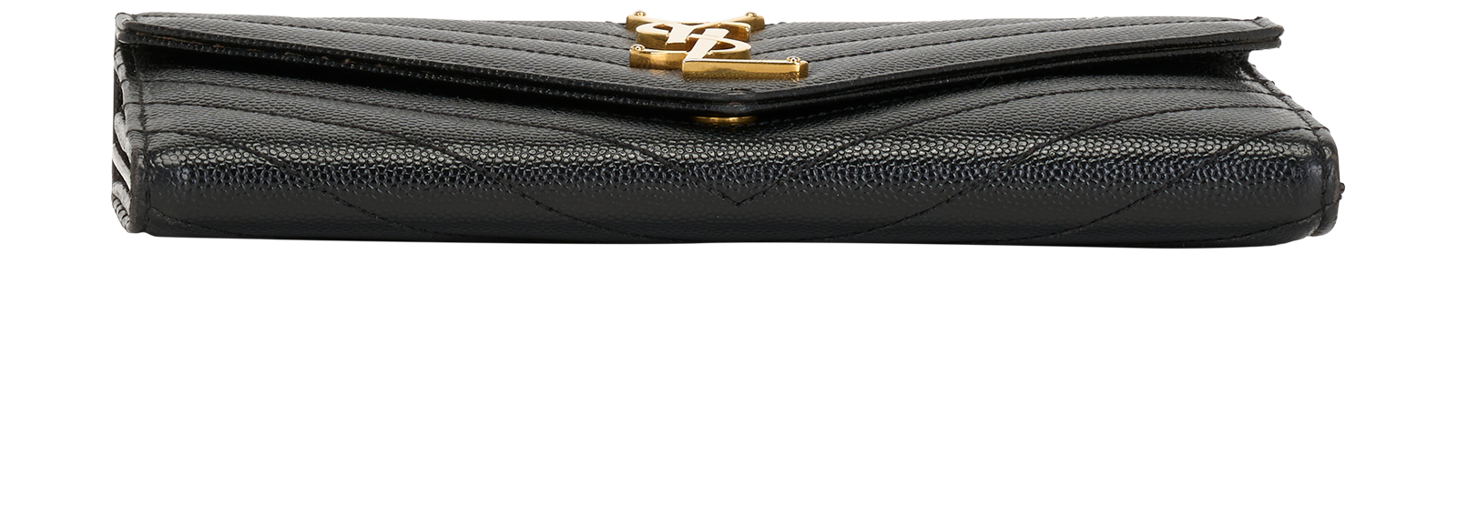 Saint Laurent Cassandre Wallet, &pound;350, Accessories, Black, Leather, Top view